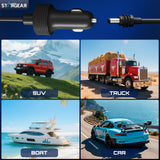 Stargear Starlink Mini Cable 12V Power Cable 3M/10FT, Starlink Mini Accessories 16AWG Cigarette Lighter to DC Cord, 12V-48V Car Charger Car Adapter