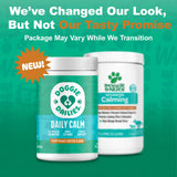 Doggie Dailies Calming Chews, Melatonin & Chamomile for Stress Relief, Relaxation & Anxiety (Peanut Butter, 225 Soft Chews)
