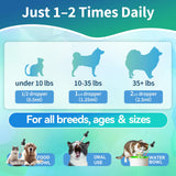 Flea and Tick Prevention for Dog and Cat, Natural Oral Flea & Tick Itch Relief Support Drops with Multivitamin for Pets - Supports Healthy Skin & Coat - Oral Supplement for All Breeds & Ages - Chicken