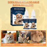 BrennenstuhlCataract Drops for Dogs - Pet Dog Eye Drops for Relieving Eye Itching and Clean Tear Stains - Removing Eye Stains - Improving Clarity - All Natural Pet Eye Health Care (2Pcs)
