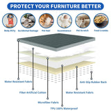 2026 Waterproof Dog Bed Blanket (82"x102") Comfy Couch Sofa Mat for Dog Pets with Anti-Slip Back, Universal Incontinence Lightweight Liner Pad for Furniture Car Picnic etc Durable Washable, Dark Grey