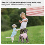 QBLEEV 2 Pack Dog Shirt, Soft Cotton Dog T Shirt for Small Medium Large Dogs, Sleeveless Stretchy Tee Vest for Summer, Breathable Lightweight Pet Tank Top Tshirts for Indoor Play, Outdoor Walks