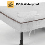 Veehoo Elevated Dog Bed with Waterproof Cushion Mat, Cooling Raised Dog Beds with Padded Top, Washable Outdoor Dog Bed, Orthopedic Pet Cot for Indoor & Outdoor, Medium Dog Bed 32" x 25", Dark Grey