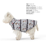 Berkshire Peanuts® Microfleece Dog Coat, Warm Fleece Dog Jacket with Waterproof Shell, Hook & Loop Design for Small, Medium, or Large Dogs (Small, Zigzag Many Faces of Snoopy Small Chateau Grey)