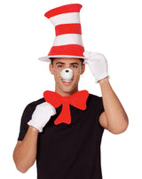 Spirit Halloween Dr. Suess Adult Cat in the Hat Costume Accessory Kit Deluxe | Officially Licensed | Classic Storybook Outfit