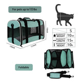 Small Animal Travel, Carrier for Hedgehog Rat Parrot Bird Guinea Pig, Lizards Carrier, Soft Sided Travel Carrier Portable Guinea Pig Up to 10 Lbs (15 * 10 * 10, Green)