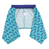HDE Dog Swim Trunks Hawaiian Board Shorts Beach Pool Swimsuit for XS to XXL Dogs Sharks - S