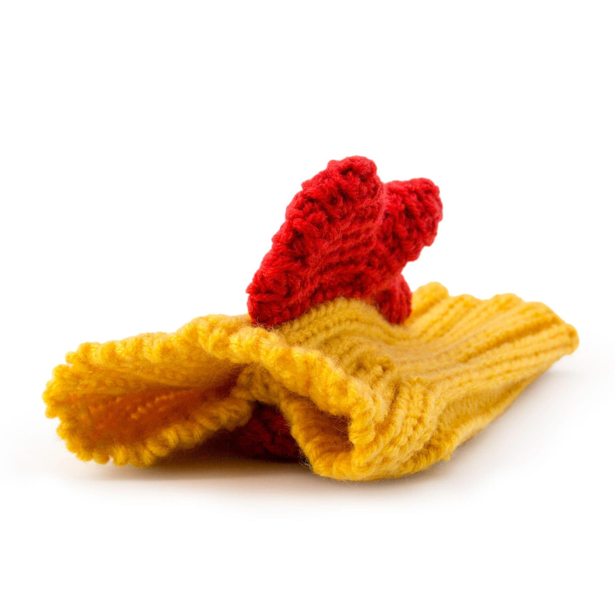 Zoo Snoods Rooster Costume - Knit Chicken Dog Snood Ear Wrap for Pets, Warm Neck Cover for Halloween and Winter (Small)