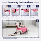 AOOLMOL Dog Anxiety Vest and Shirt, Skin-Friendly Calming Shirt - Thunder Jacket for Pet Vet Visits - Dog Jacket for Thunder, Fireworks, Anti Anxiety Vest for Pet Without Medicine & Training