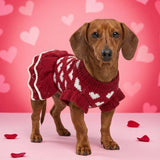 MuYaoPet Small Dog Sweaters Girl Red Winter Warm Dog Christmas Dress Costume Clothes Dachshund Chihuahua Corgi (Red, XL)