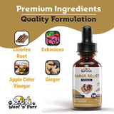 Natural Mange Treatment Dogs - Mange in Dogs Treatment - Dog Mange Treatment - Mange Treatment - Mange Treatment for Dogs - Mange Relief for Dogs - Dog Mange - Mange in Dogs - 1 fl oz - Bacon Flavor