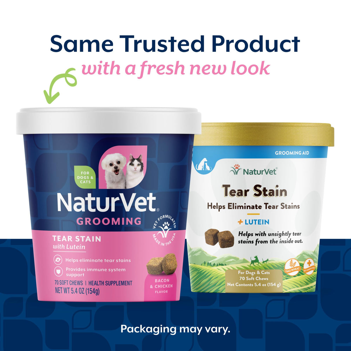 NaturVet – Tear Stain Plus Lutein – Eliminates Unsightly Tear Stains – Enhanced with Cranberry Extract, Marshmallow Root & Oregon Grape Root – for Dogs & Cats – 70 Soft Chews