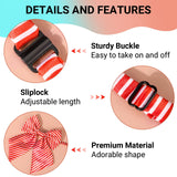 Segarty Dog Neck Christmas Bow Ties 30PCS Assorted Pattern Adjustable Pet Collar Bowtie for Medium Large Dog Bowknot Costumes Grooming Accessories Photography New Year Festival Party Pet Style Gift