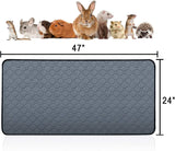2 pcs Guinea Pig Cage Liners - Washable Guinea Pig Pee Pads, Waterproof Reusable & Anti Slip Guinea Pig Bedding Fast and Super Absorbent Pee Pad for Small Animals Rabbit Hamster Rat