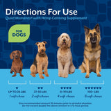 NaturVet Quiet Moments Calming Aid Dog Supplement, Helps Promote Relaxation, Reduce Stress, Storm Anxiety, Motion Sickness for Dogs (Quiet Moments Plus Hemp, 180 Soft Chews)