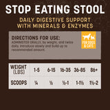Earth Animal Apothecary Powder Supplement - Stop Eating Stool Nutritional Powder for Dogs & Cats - 8 oz