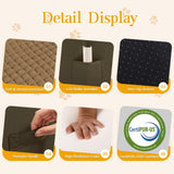 Dog Stairs for Small Dogs, Wide Pet Step with Removable Cover, No Assembly High Density Foam Cat Ramp for Bed or Sofa, 4-Step, Light Brown