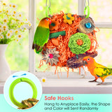 KATUMO Bird Toys, 2 Pack Bird Grass Mat Foraging Wall Toys Parrot Shredder Toys for Parakeet, Cockatiel, Conure, Lovebird, Budgie, Small to Medium Birds