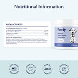 Pawfy Calming Chews for Dogs | Natural Dog Calming Chews - Supports Relaxation and Calm Behavior | Helps with Thunder, Separation, Chewing & Barking | Soothing Aid for Fireworks - 30 Turkey Treats