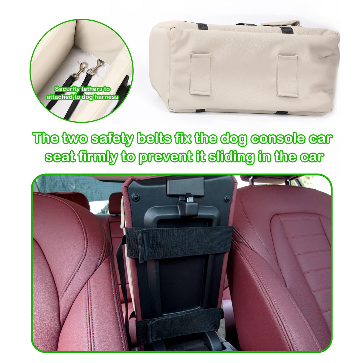Dog Car Seat Centre Console Dog Booster Dog Car Seat Small Dog Cat Booster Seat for Dogs Cats Pets Up to 13lbs