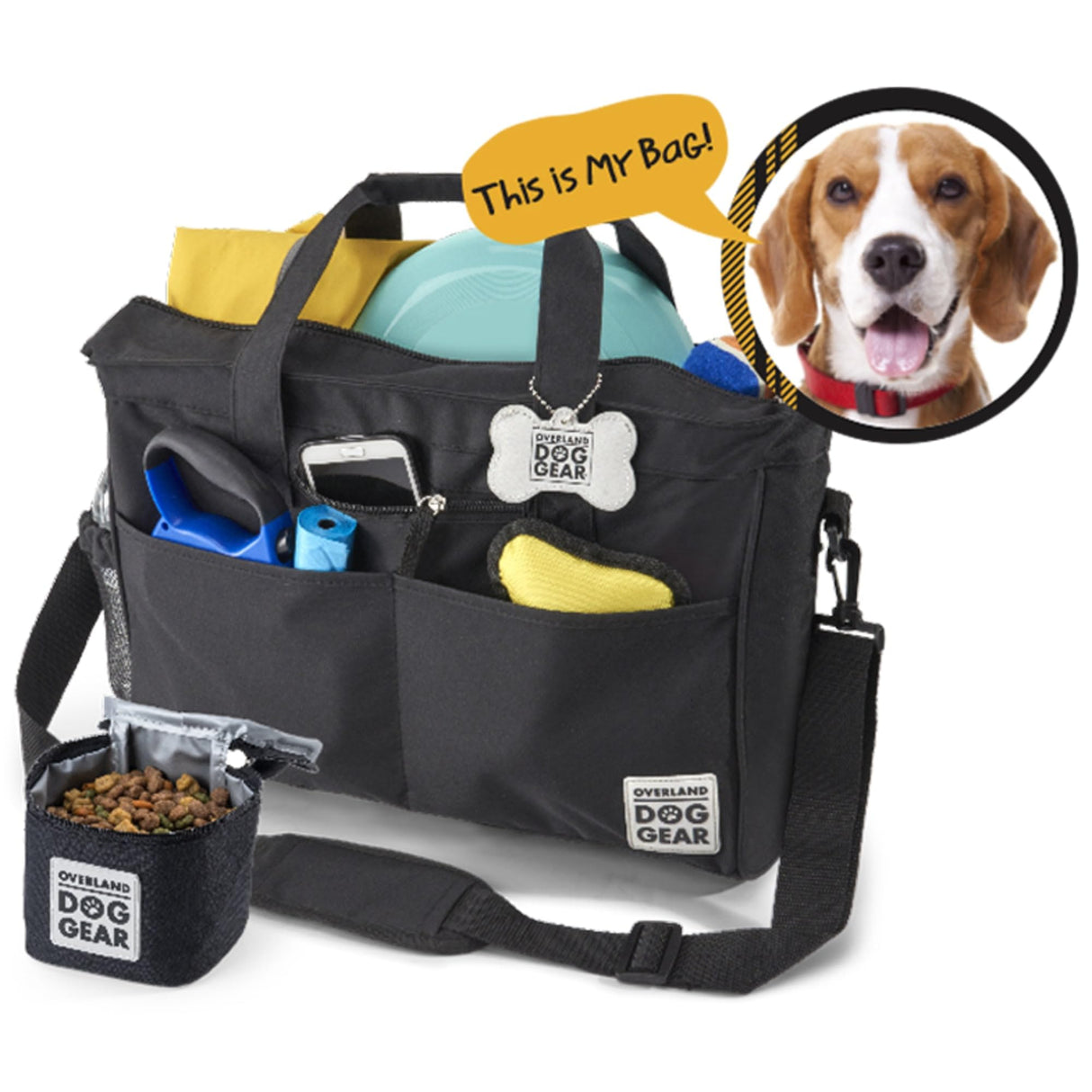 Mobile Dog Gear Day Away Tote Bag Black One Size