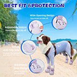 BoxxBerk Dog Shoes for Hot Pavement,Waterproof Dog Shoes for Small Medium Dogs,Breathable Non-Slip Dog Boots Paw Protectors with Rubber Soles,Dog Booties for Beach and Snow (Black, Large)