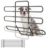 Hlplenn Adjustable Metal Dog Car Barrier, Universal Pet Divider with Steel Frame for SUV Truck Sedan & MPV, Car Dog Barrier & Back Seat Cargo Gate, Movable Panel Fits Seat Recline