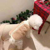 Dog Cute Coat with Base Layers Winter Lightweight Warm Puppy Jacket Small Dog Turtle Neck Sweater Coat Clothes Chihuahua Yorkie Holiday Birthday Outfits Halloween Christmas Cat Sweaters Jacket