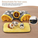 Avont Guinea Pig Hideout Tunnel, Hideaway Play Tube Toys Mat for Small Animal Dwarf Rabbits Chinchillas Hamsters Hedgehogs Ferrets Bearded Dragons and Rats -Star