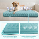 GOLOPET Dog Cooling Mat 34x23 in Summer Waterproof Breathable Teslin Mesh, Durable, Non-Slip, Portable Maximum Weight Capacity 60 lbs. Black