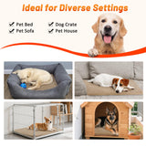 Heated Cat Bed, Waterproof Heated Cat Dog Bed with Adjustable Temperature & Timer, Electric Pet Mat for Indoor Cats Dogs, Chew Resistant Steel Cord（Small: 18"x16" Brown）
