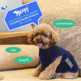MIGOHI Dog Anxiety Relief Coat,Comfort Anxiety Vest for Dogs,Adjustable Anxiety Calming Wrap for Fireworks,Thunderstorms,Travel, Separation, Dog Anxiety Jacket for Small Dogs,XS,NavyBlue