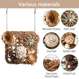 YUEMOOLIX Bird Foraging Toys Natural Bird Toys Conure Toys Parrot Shredding Hanging Toys for Small to Medium Birds Parakeet Cockatiel Conure Lovebird Budgie