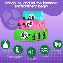Load image into Gallery viewer, Pet N Pet 720 Counts Lavender Scented, Colorful Poop Bags for Dogs, 41% Plant Based &amp; 59% PE Dog Poop Bags Rolls, Extra Thick Dog Waste Bag, Doggy Bag
