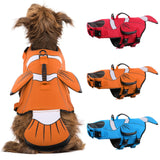 DENTRUN Dog Life Jacket for Small Dogs, Ripstop Adjustable Swim Vest with Rescue Handle, High Visibility Safety Flotation Jacket for Swimming, Boating, Beach, Pool, and Water Activities