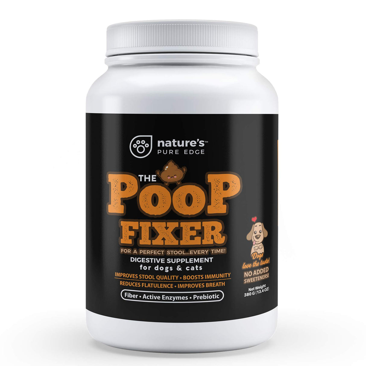 Poop Fixer Carrot & Pumpkin Powder for Dogs & Cats – Digestive Support & Fiber Supplement – Firm Stool, Healthy Poop, Anal Gland Support, Dog Diarrhea & Cat Constipation Relief – 13.4 oz