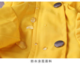 Dog Raincoat Jacket with Zip up Yellow rain Coat Hoodie Water Resistant Stylish Dog Raincoats (Large,Yellow)