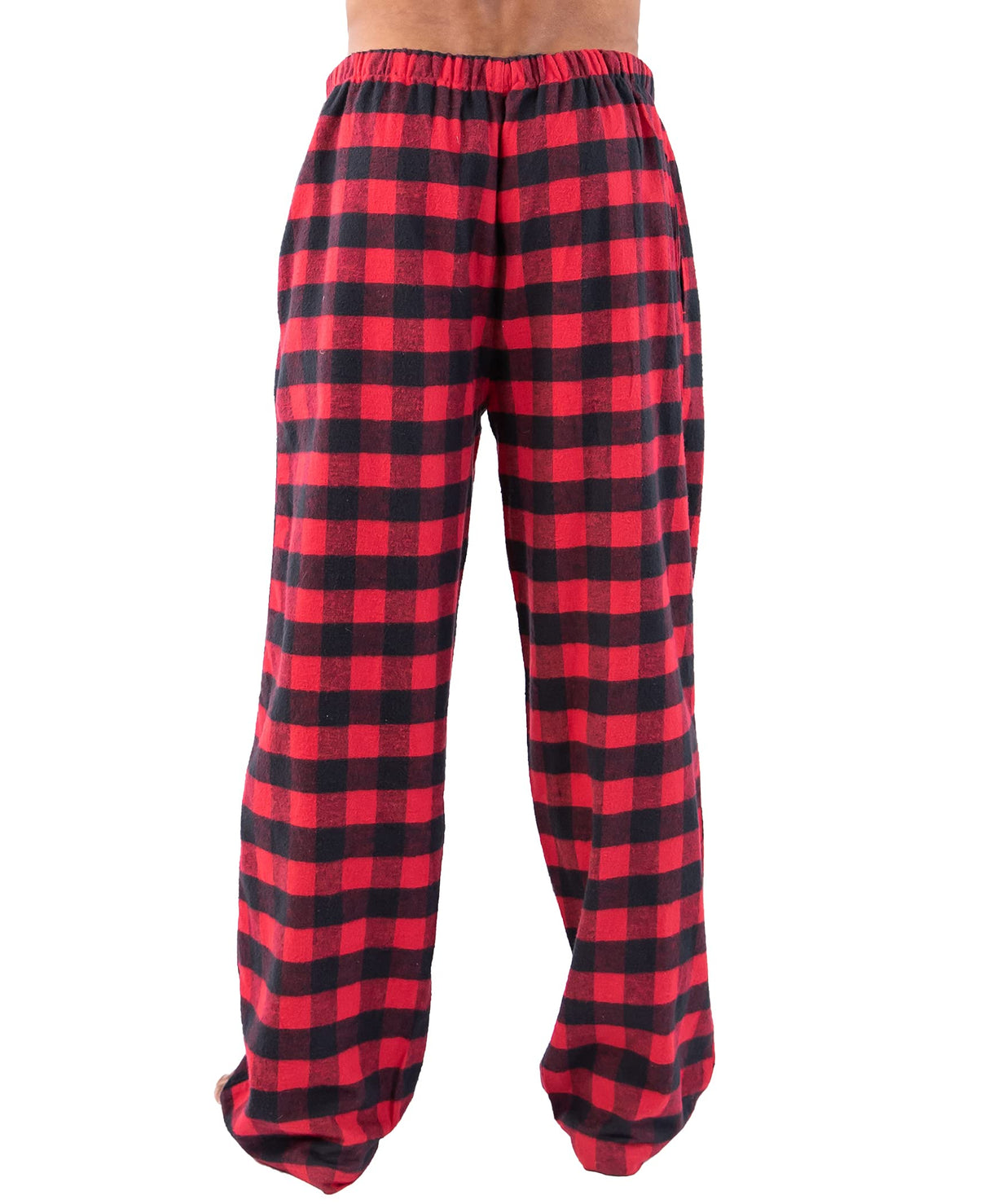 Lazy One Flannel Pajama Pants For Men, Men's Separate Bottoms, Lounge Pants, Animal, Plaid (Moose Plaid, SMALL)