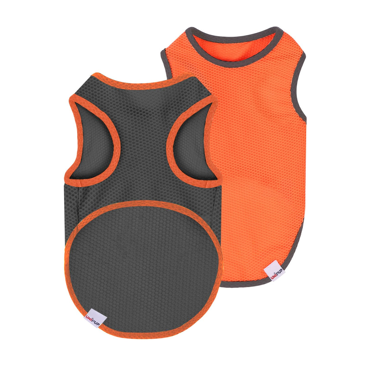 UNIPUP 2 Pack Cooling Shirts for Dogs, Lightweight Mesh Breathable Dog Clothes for Medium Dogs Boy Girl,Sun-Protection Sleeveless Shirts for Dog&Cat Puppy Vest Pet Apparel - L