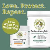 Wholistic Pet Organics Canine Complete - Dog Multivitamin Powder - 1 Lb - Daily Dog Vitamins and Supplements for Homemade Food - Immune System, Skin, Coat & Overall Health - All Breeds - 45 Scoops