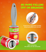 KONIZY Lint Rollers for Pet Hair Extra Sticky, 500 Sheets Mega Value Set Roller with 2 Upgraded Handles, 5 Portable Remover Clothes, Furniture, Carpet, Dog & Cat Removal