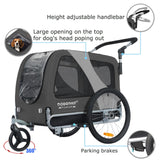 Doggyhut Premium Large Pet Bike Trailer & Stroller for Medium or Large Dogs,Bicycle Trailer for Dogs Up to 78 Lbs