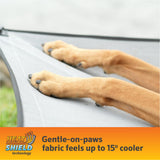 Coolaroo On-The-Go Elevated Dog Bed Kit – Portable & Cooling Travel Cot with HeatShield Fabric for Large Dogs, Lightweight & Compact, Includes Matching Carry Bag & Pacific Blue Bonus Cover, Large