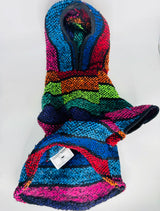 Mi Ponchito Dog Clothes - Handmade Hoodie Sweater from Authentic Mexican Jerga (3X- Large)