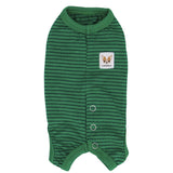 LOPHIPETS Girl Dog Shirts Pajamas - Fits 4.5-6.5 lbs - Adult Chis, Poms, Maltese - Green Strips/M