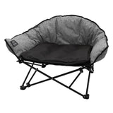 Kuma Outdoor Gear Lazy Bear Dog Bed with Carry Bag, Ultimate Portable Luxury Outdoor Dog Bed for Camping, Glamping & Outdoor Adventures (Heather Grey)