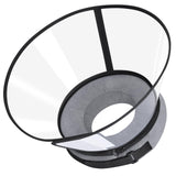 Sponge Core Dog Cone, Inflatable Dog Cone Collar Alternative, Dogs Donut Collar After Surgery, Soft Cone for Large Medium Small Dogs to Stop Licking, No Inflation Required, Clear View(Size 6, Gray)