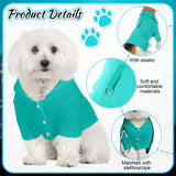 Huhumy Dog Doctor Costume Cat Surgeon Nurse Costumes Pet Doctor Clothes with Stethoscope Puppy Cosplay Party Apparel Outfits for Dogs Cats Dress Up Holiday Uniform Cosplay Halloween(Green,L)