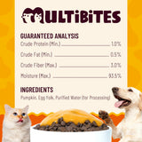 MULTIBITES 15.5oz Premium Pumpkin Puree for Cats & Dogs - Digestive Health,Sensitive Stomach for Soft Cat Treats - Natural Fiber Supplement for Dog Food Toppers,Kittens,Puppy Snacks