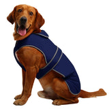 MIGOHI Reflective Waterproof Windproof Dog Coat - Warm Jacket Reversible Stormguard Winter Vest for Small to Large Dogs (Navy, M)